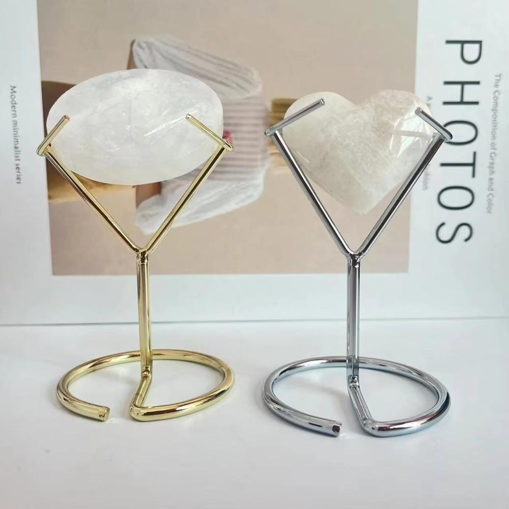 Rhombic Flaky Agate Display Shelf Multipurpose Crystal Holder Crystal Display Stand Home Decor