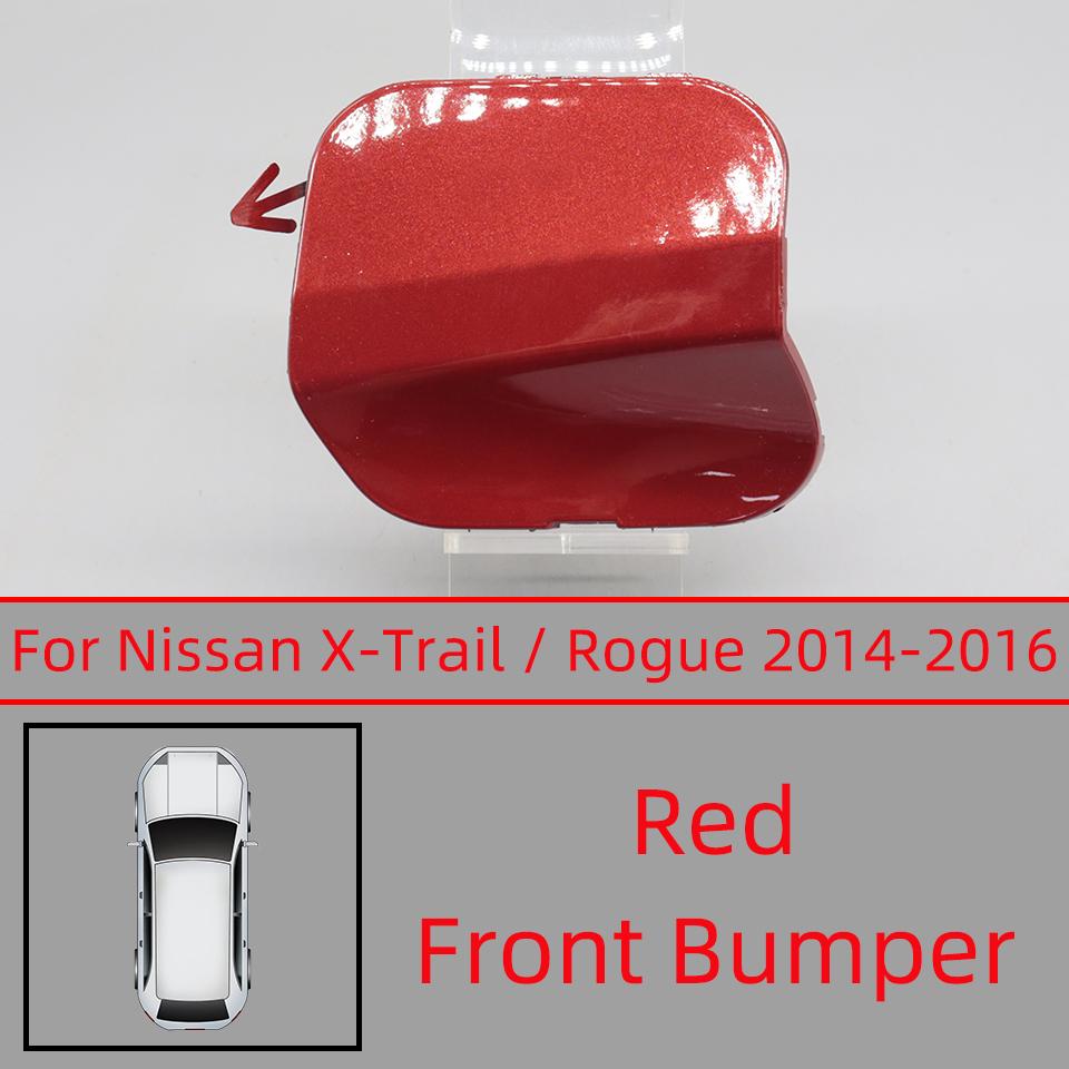 Крышка крюка буксировки переднего бампера для Nissan X-Trail Rogue T32 2014 2015 2016 Заглушка буксировочного крюка Трим Белый Черный Серебристый