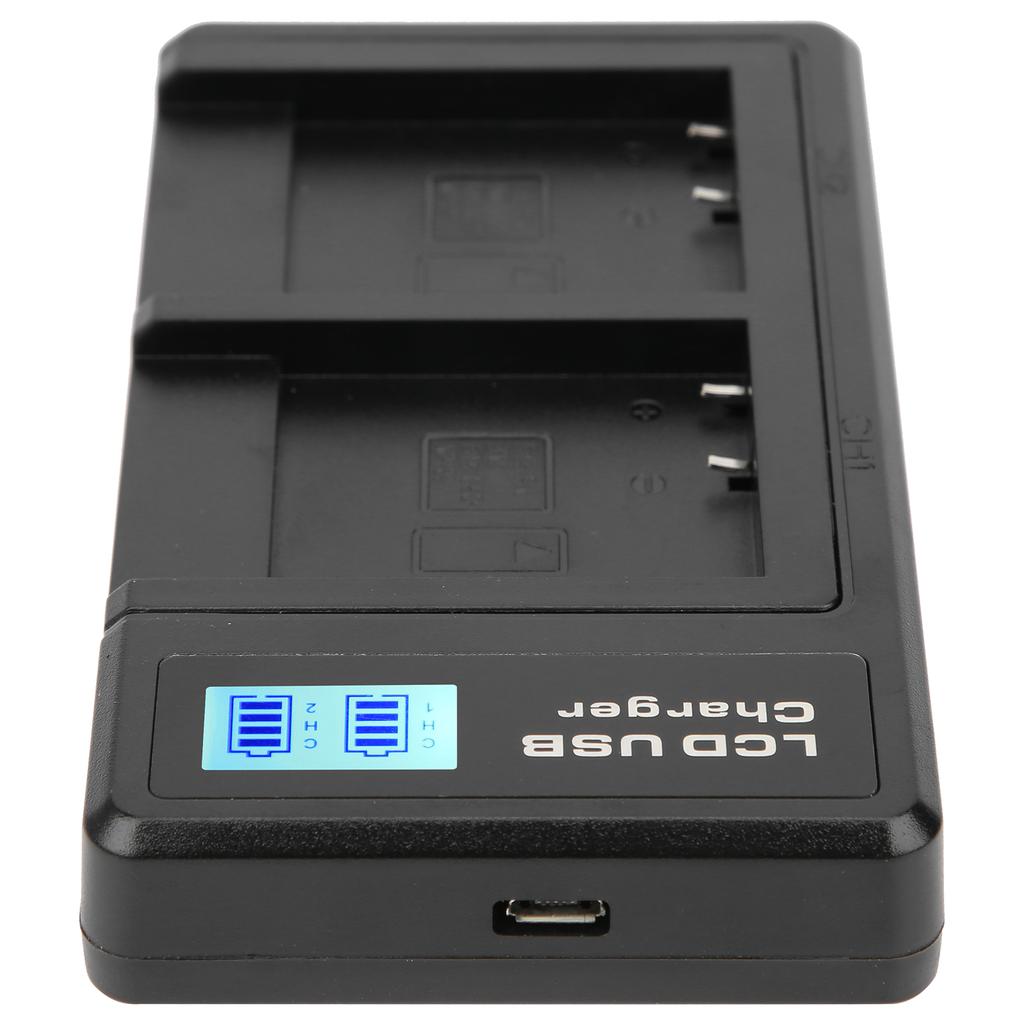 Portable Camera Battery Charger for NPBN1 USB Camera Dual Charger with LCD Display