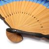 Folding Cotton Folding Firefly Navy Blue [Hanakanzashi] Men's Fan, Stylish, Business, Fan, 22cm, Design,