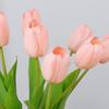 Artificial Tulip Flower Real Touch Fake Tulip for Home Kitchen Wedding Decoration Faux Floral Decor Light Pink