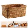 Storage Box Basket Sundry Organizer Toy Woven Decorative Baskets For Desktop Makeup Bin Trash Can