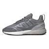 Originals ZX 2K Boost 2.0 Удобная сетка Нескользящие Прочные Низкие Кроссовки для марафона Унисекс Темно-серый GW0623