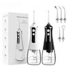 Portable Oral Irrigator USB Rechargeable Water Flosser Dental Water Jet 330ML Water Tank Waterproof Teeth Cleaner 5 Nozzles