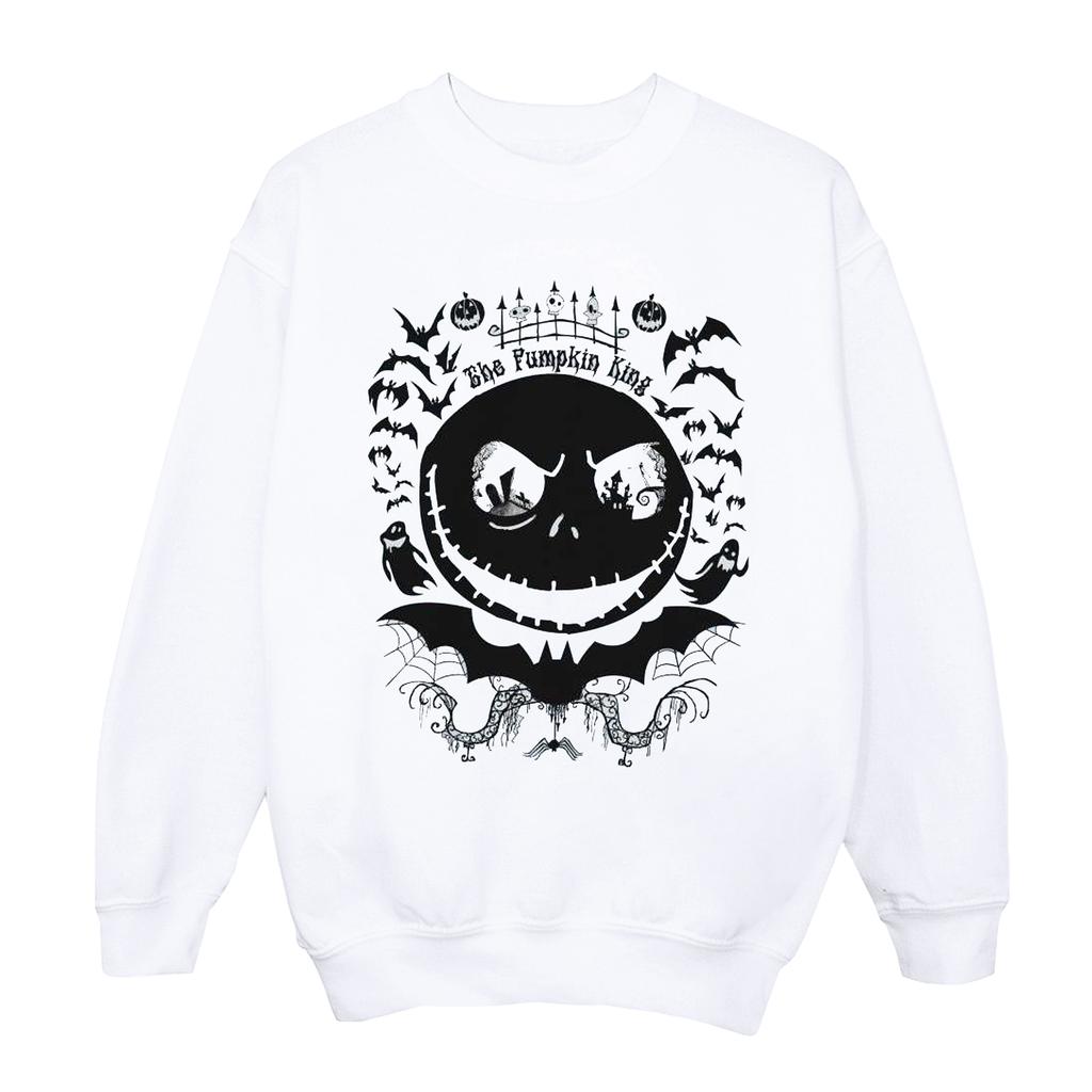 Disney Mens Nightmare Before Christmas Jack The Pumpkin King Sweatshirt