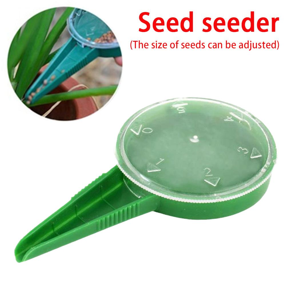 Дозатор семян Сеялка Разбрасыватель семян Сеялка для цветов Инструмент для садоводства Регулируемая садовая трава См. B3K0