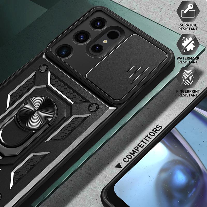 Samsung Galaxy S24 Ultra FE plus противоударный бронированный чехол автомобильный магнитный держатель для телефона чехол совместим с Samsung Galaxy S24