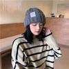 Fried Dough Twists Wool Hat Children Autumn and Winter Students Warm Ear Protection Knitted Hat Lovers Versatile Cold Hat