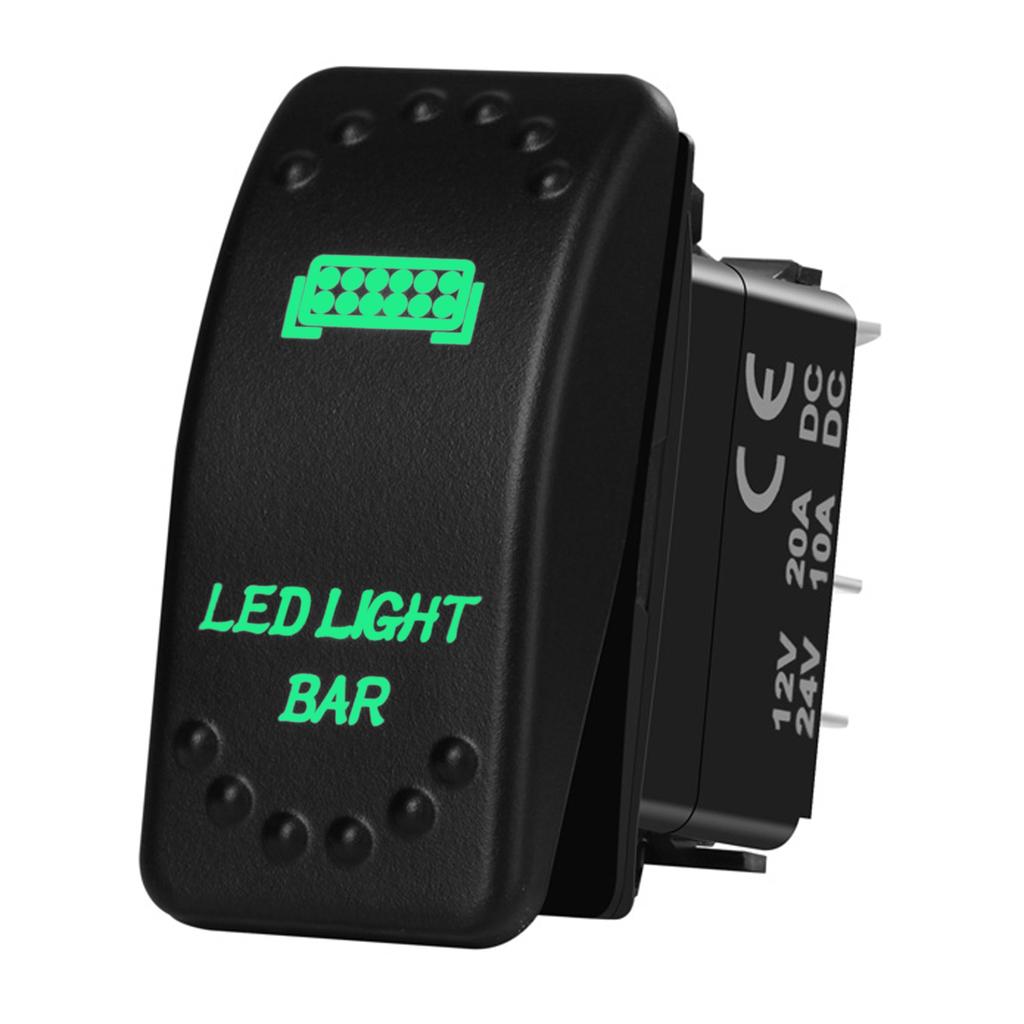 12V 20A Boat Car Rocker Switch ON OFF / ON OFF ON Toggle Switch Green Led Bar Anchor Flood Light for ARB CARLING NARVA 4x4 Truck Battery Switches5