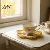 Hand Woven Dining Table Mats Handmade Crochet Flower Coasters for Drinks, Thermal Insulation Mat Pads Coffee Mugs And Tea Cups, Artistic Home