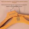 Thickened Non-Slip Imitation Beech Wood Grain Hanger with Pants Clip for Women's Clothing