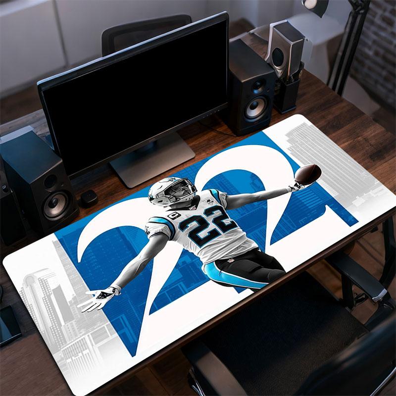 Christian McCaffrey Mouse Pad, Large Gaming Desk Mat, Non-slip XXL Mousepad for Laptop & Tablet, Mini PC Playmat with Stitched Edges