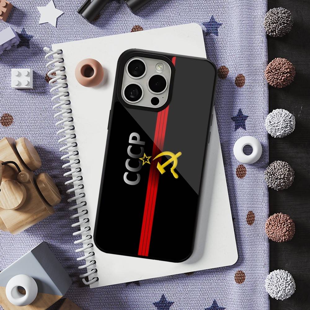 Russian USSR Banner Phone For iPhone 17,14,11,15,16,13,12,Pro,Max,For Magsafe,Plus,Mini, Magnetic Wireless Charging Case