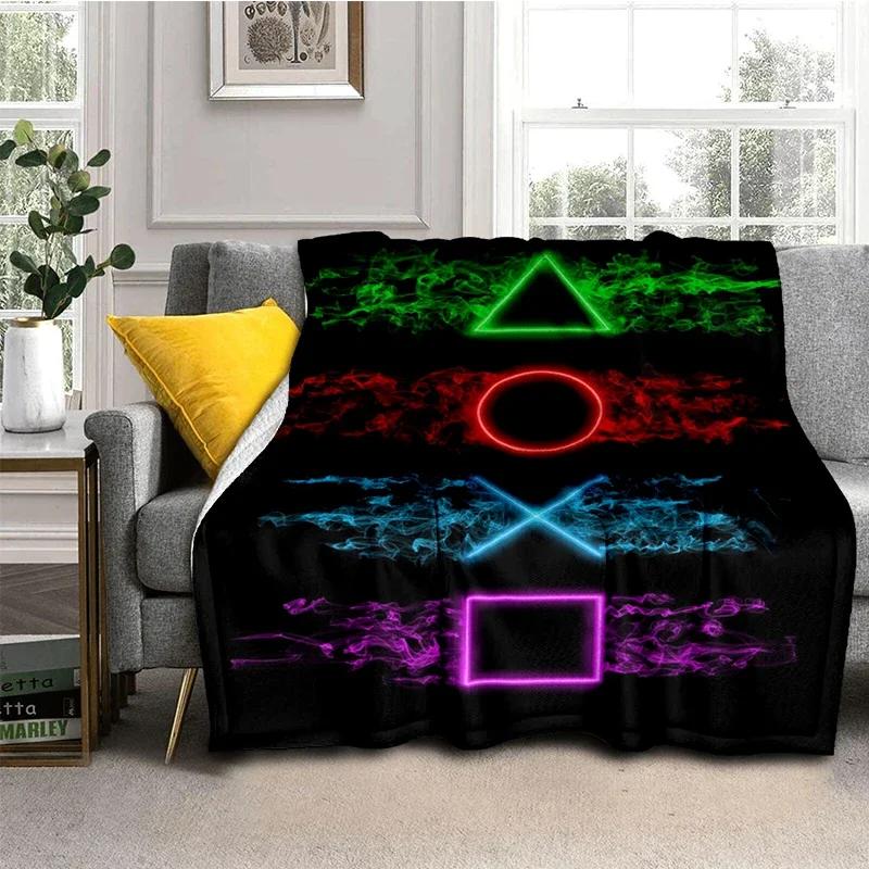 Game Controller Blanket Gamepad Flannel Blanket Super Soft Fleece Game Throw Blankets for Bedroom Couch Sofa Gift For Boy Girl