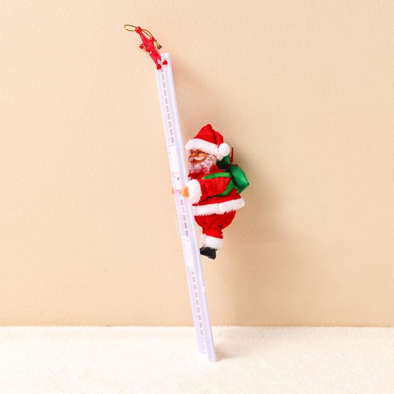 Electric Toys Climbing Rope Climbing Ladder Climbing Chimney Santa Claus for Christmas Decoration Christmas Gifts