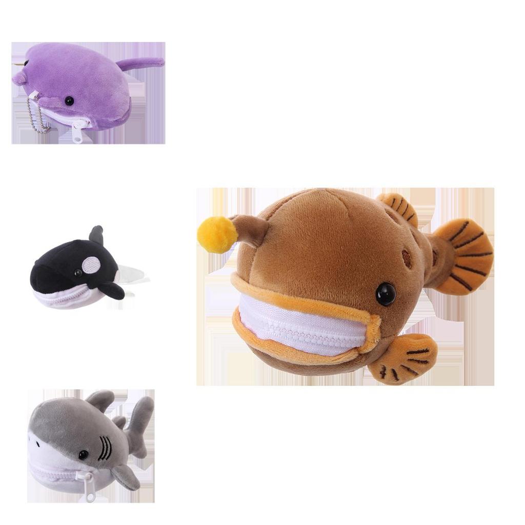 Плюшевая игрушка Морское животное Акула с набивкой из ПП хлопка для детей и коллекционеров