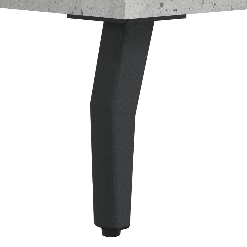 Desk Concrete Grey 140x50x75 cm Wood Based Panel
