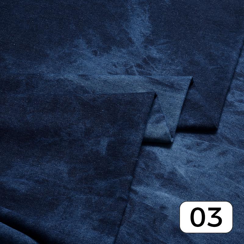 50*140 см модная джинсовая ткань тай-дай, промытая, плотная ткань для юбок, джинсов, брюк, одежды, платьев, шитья, сделай сам, пэчворк, материал