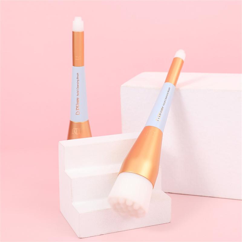 DUcare Face Makeup Brushes 1Pcs Duo End Facial Cleaning Brush Foundation Buffer and Face Concealer Powder Cosmetic Makeup Brush Tools