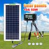 50W Solar Panel Kit 12V USB Charging Solar Cell Board Controller Portable Waterproof Solar Car Lighter For Phone RV Car Charge
