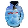 Creative Little Snowman 3D Printing Hoodie Men's Fashion Hooded Sweatshirt Fall Winter Fashion Hoodie