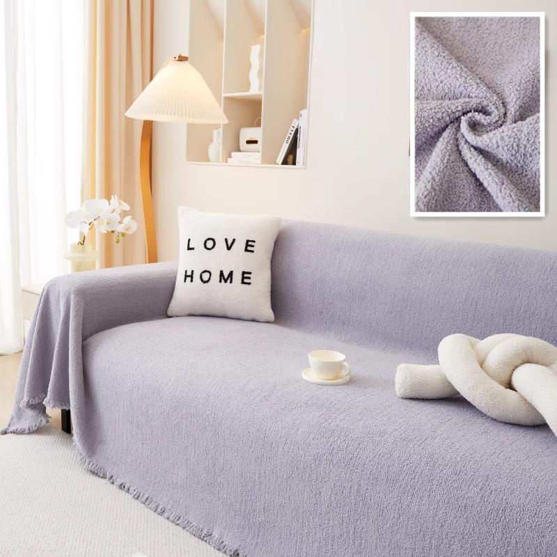 Полотенце для дивана из синели, полный тканевый чехол, универсальный плюшевый ковер на четыре сезона, нескользящий чехол, одеяло, устойчивое к царапинам кошки