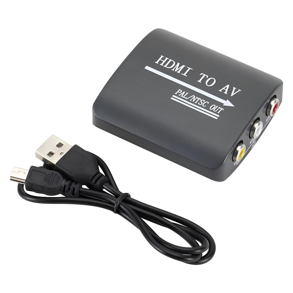 Konwerter adapter obrazu z hdmi na av rca cinch przejściówka ntsc pal
