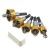 5pcs/lot HSS Titanium Hole Saw Carbide Tip Drill Bit Kit 16/18.5/20/30mm Metal Alloy Drill For Aluminum Doors And Windows Hole