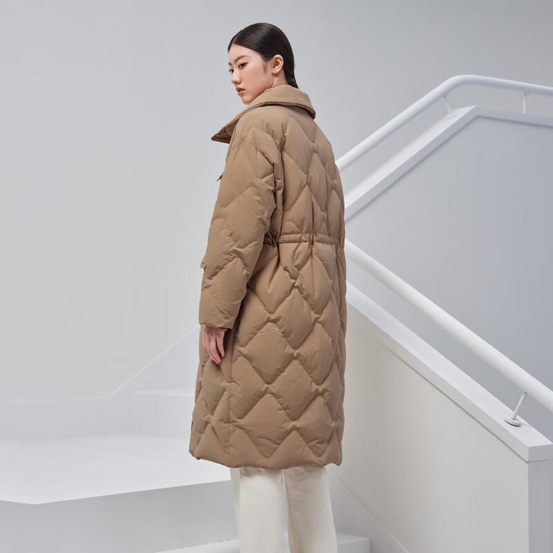 Женский стеганый пуховик Tanbor с длинным воротником-стойкой TD336836