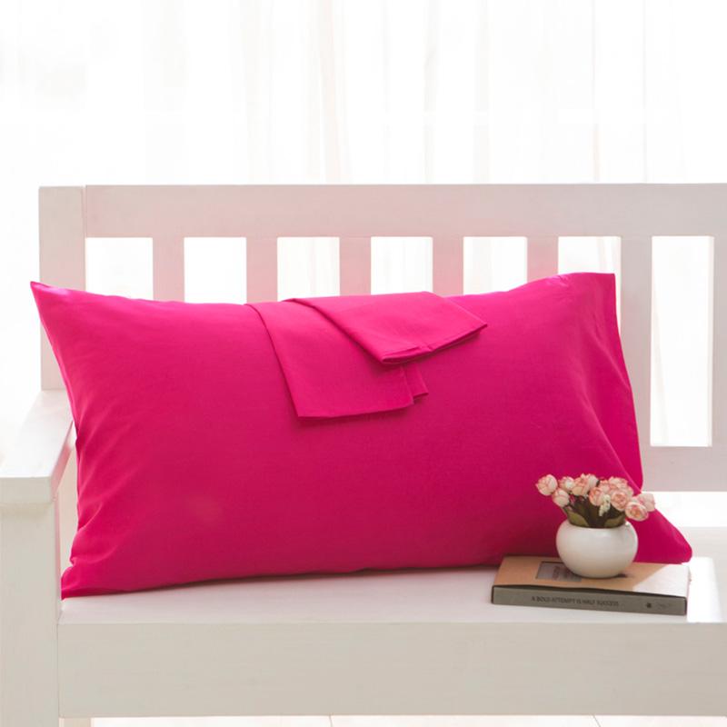 Cotton Pillowcase Solid Color Standard Pillow Case Bedding Bedroom Pillow Cover 40x60cm/50x70cm/50x90cm