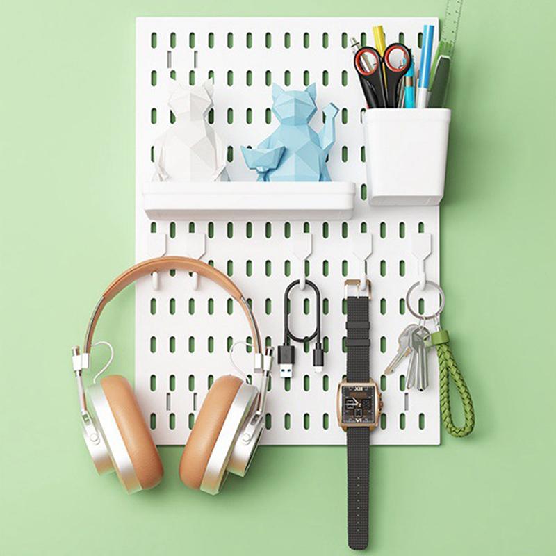 Аксессуары для самодельной перфорированной доски, подвесная полка, крючки для хранения, настенный органайзер, без перфорации, организация поделок для гаража, кухни, комнаты