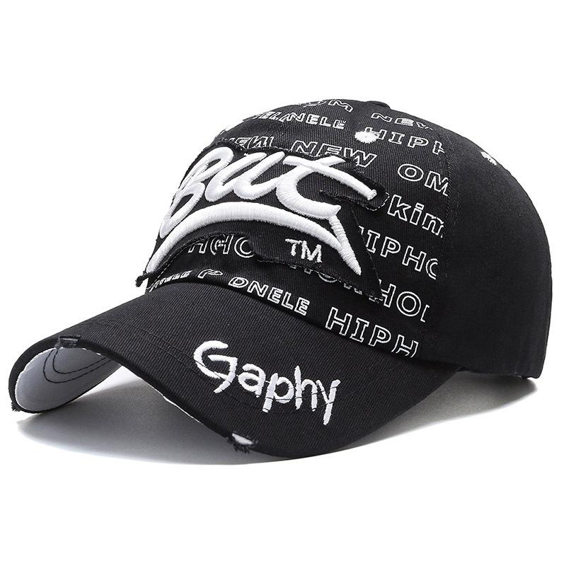 Мужская бейсболка в стиле хип-хоп, корейская версия, летняя, с вышивкой букв, солнцезащитная шляпа
