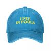 I Pee In Pools Baseball Cap Visor sun caps Beach Sunscreen Unisex Womens