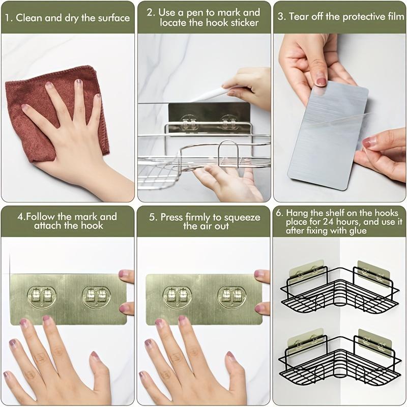 1 шт. настенная полка для ванной комнаты, полка для душа, треугольная полка без перфорации, стеллаж для хранения для ванной комнаты, кухни, аксессуары для ванной комнаты