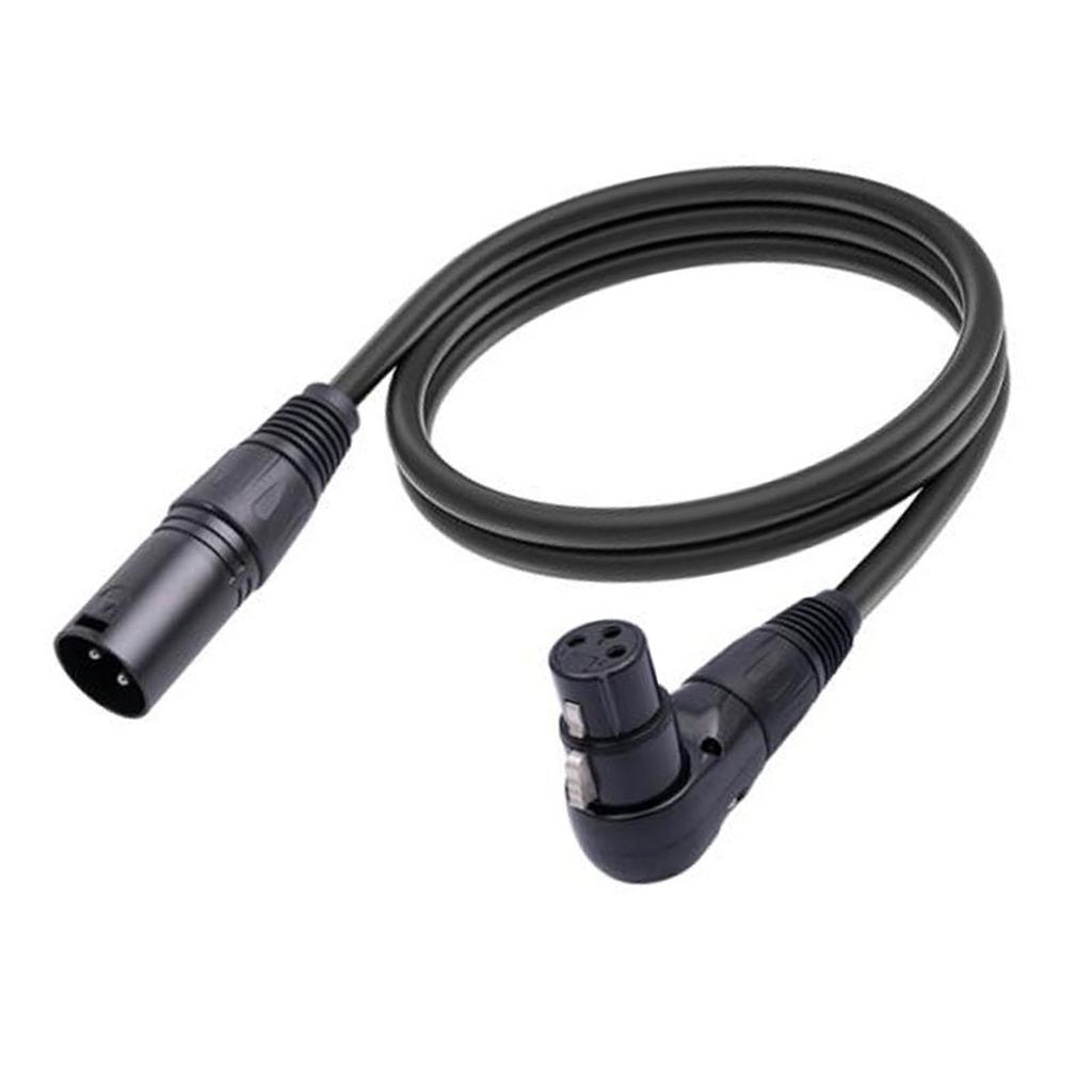 XLR микрофонный удлинительный кабель-адаптер 90 градусов XLR мама на прямой XLR папа кабель-адаптер для