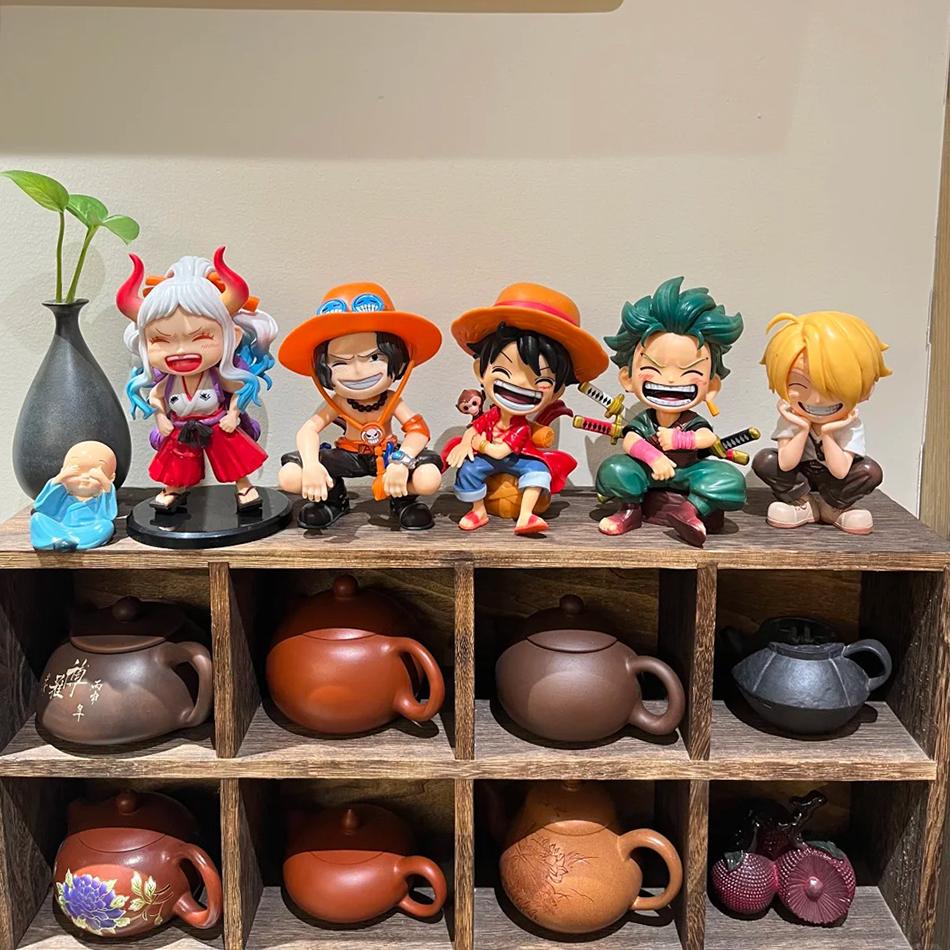 Горячая Распродажа 5 шт./комплект Фигурка Аниме One Piece Луффи Зоро Санджи Эйс Ямато Фигурка Большой Смех Луффи ПВХ Модель Кукла Коллекция Игрушка Подарки