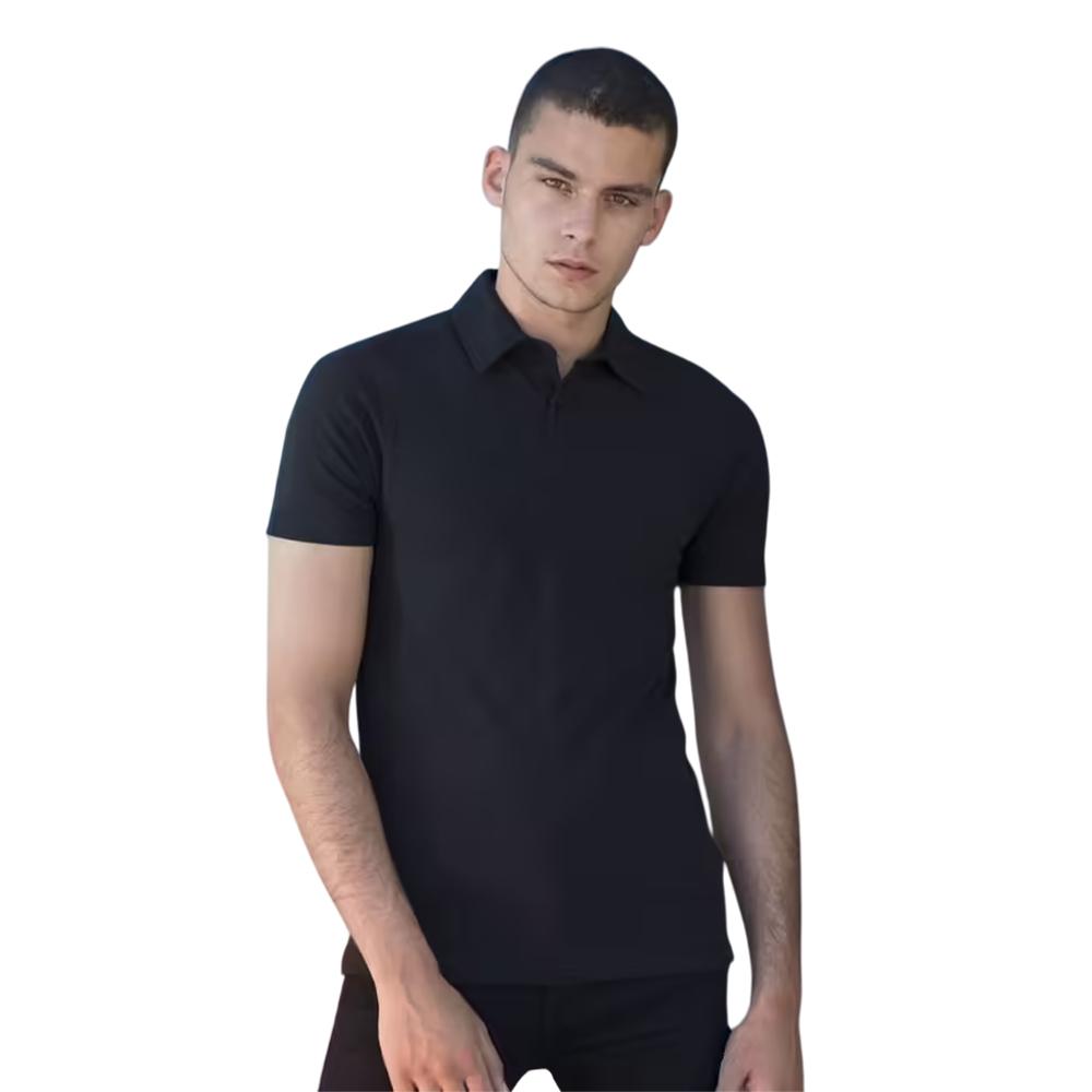 SF Men Mens Stretch Short-Sleeved Polo Shirt