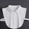 Fake Collar Shirt Decoration Fake Collar Organ Pleated Chiffon Women'S Lapel Sleeveless Short Fake Collar