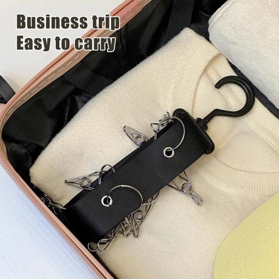 Держатель для кепок для шкафа, вешалка для бейсболок с 8 зажимами