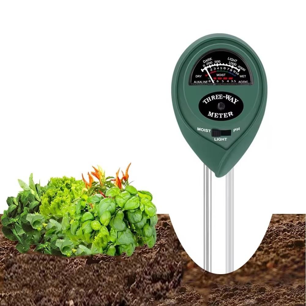 Acidity Humidity Test Sunlight PH Tester 3 in 1 Moisture Sensor Meter For Garden Flowers