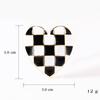 Blucome Mosaic Enamel Heart Shape Brooch Corsage Badge Special Design Brooches Collar Clip
