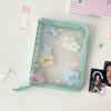 Милый ПВХ Альбом на кольцах на молнии Студенческий Альбом для фото с выпускного a5 Карточный Альбом Хранение фото Идолов Девушек
