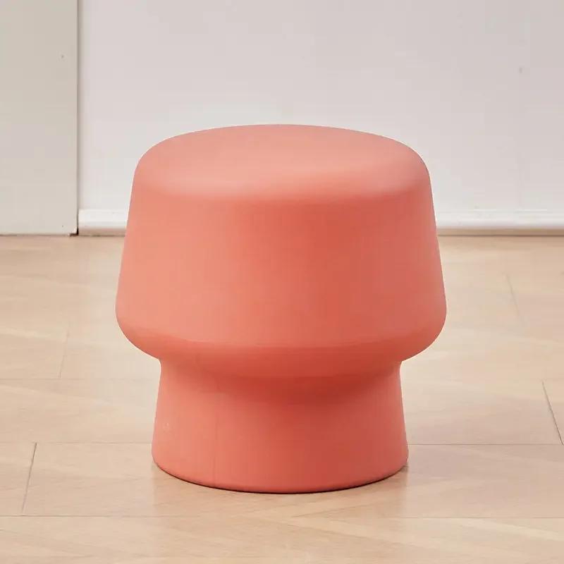Nordic Simple Coffee Table Side Stool Small Balcony Modern Round Stools Household Durable Thick Ottomans Living Room Furniture