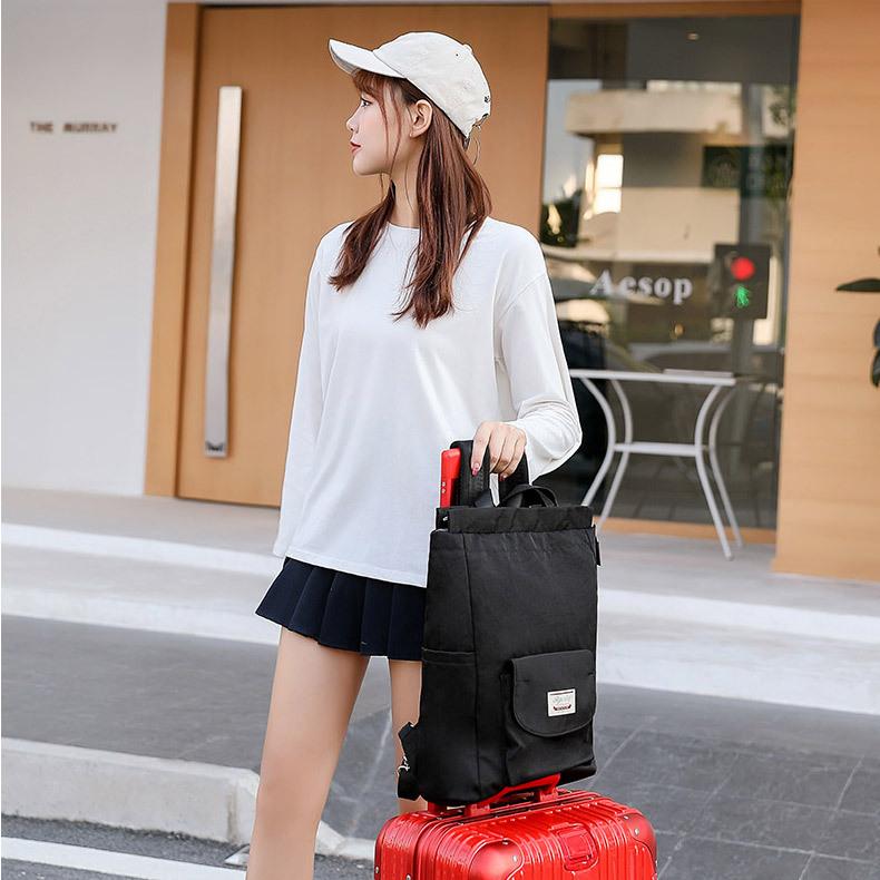 Новая модная женская сумка через плечо, простой стиль, повседневный рюкзак для ноутбука большой емкости, чистый цвет