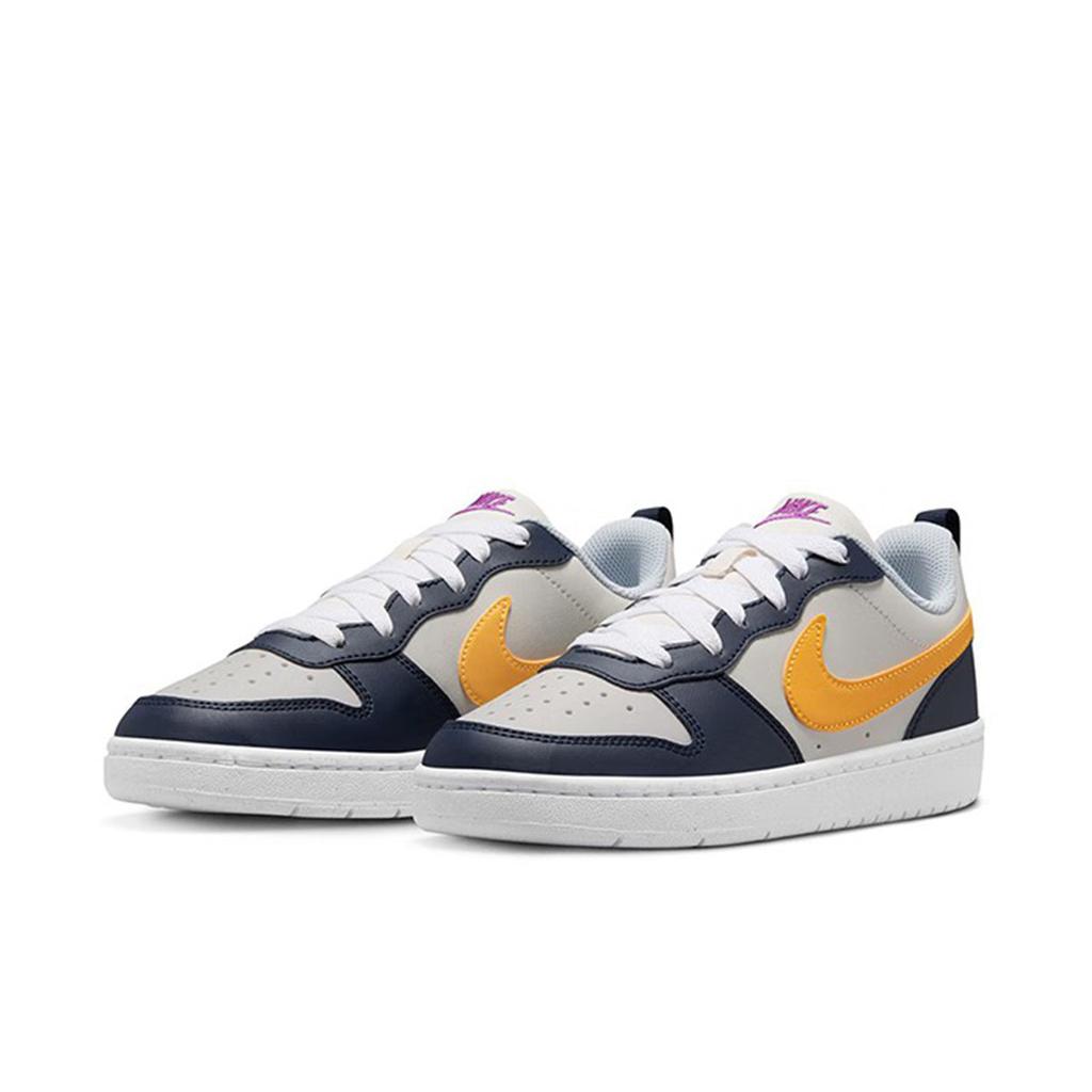 Nike Модная Универсальная Нескользящая Низкая Повседневная Обувь Детские кроссовки Желтый Белый HH3482-989