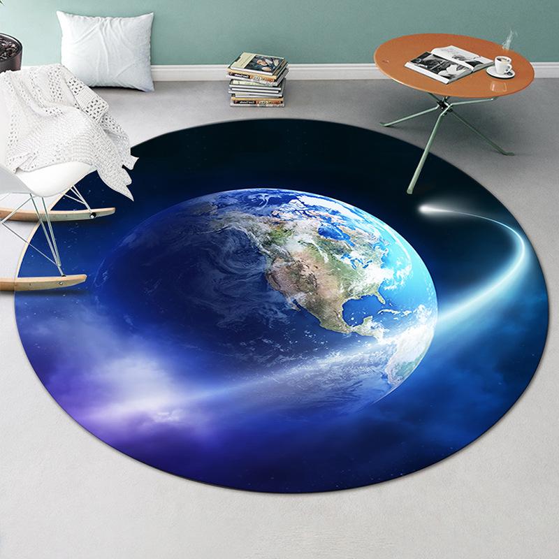 Декоративный ковер Коврики с мультяшным принтом Круглый ковер для гостиной Коврик для пола Противоскользящий коврик