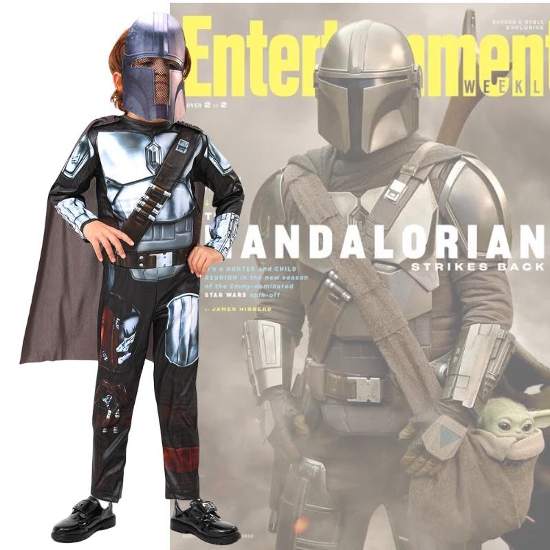 Костюм галактического охотника за головами Мандалорца для детей на Хэллоуин, косплей-наряд