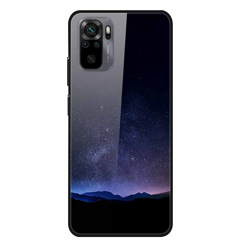 Закаленное Стекло Чехол для Redmi Note 10 Pro Чехол Жесткий Чехол для Xiaomi Redmi Note10 5G Чехол для Телефона Note10 Pro Fundas Бампер из ТПУ
