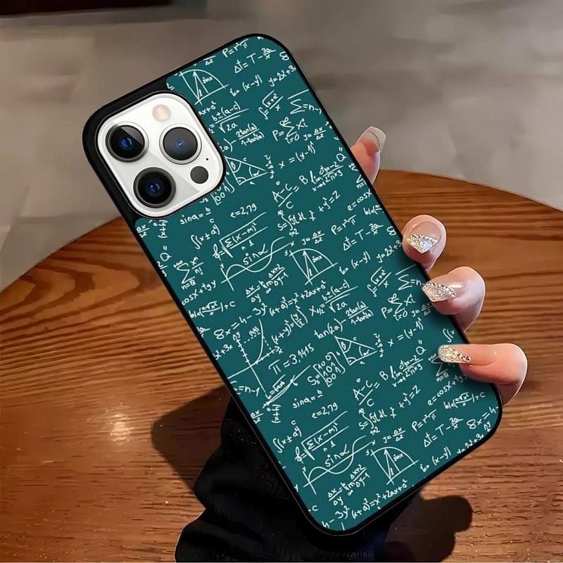 Science Math Physics Formulas Phone Case For iPhone 17 Air 16 15 14 13 12 11 Pro Max Max Plus Bumper Case Cover