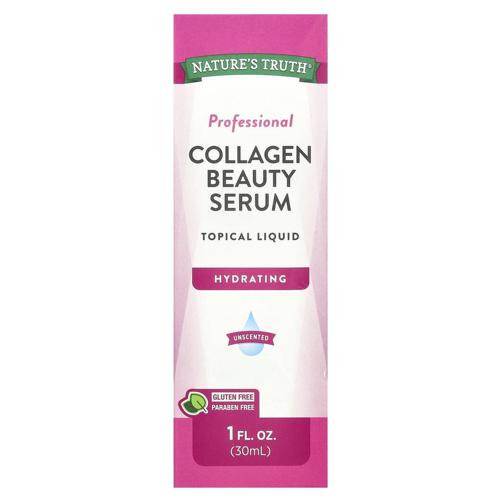 Nature's Truth Professional Collagen Beauty Serum, Fragrance Free, 30Ml (1 Fl Oz)